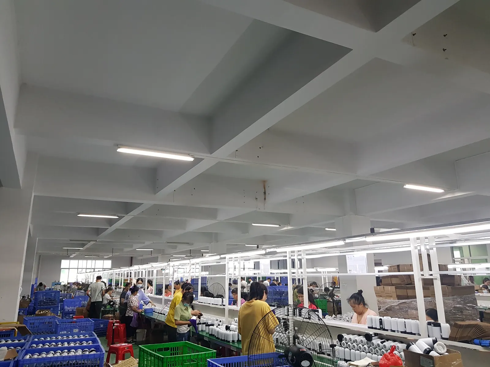 Assembly line for rechargeable appliance products