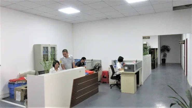 Showroom and office area for customer product review