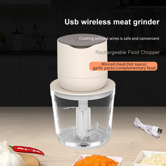 FP212D Rechargeable Food Chopper (600 mL Glass Bowl) product photo