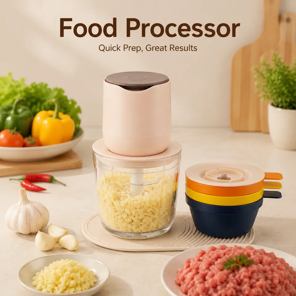 FP212DS USB Charging mini Food Processor main product photo for RFQ review